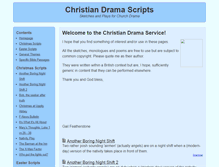 Tablet Screenshot of christian-drama.org